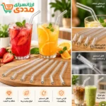 نی شربت شیشه ای 6 عددی - تصویر 2